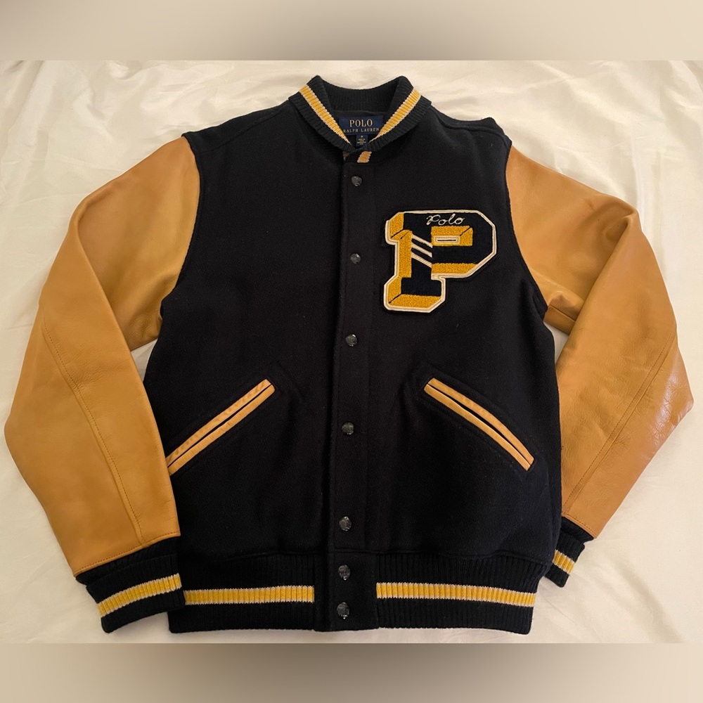 Polo Ralph Lauren Men Wool-Blend Letterman Jacket
